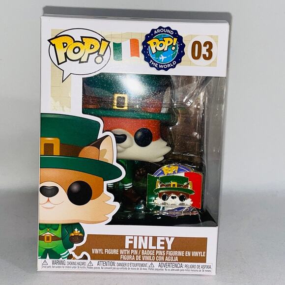 Funko Pop! Pop Around the World Finley #03 - Ireland - Vaulted - Picture 1 of 7